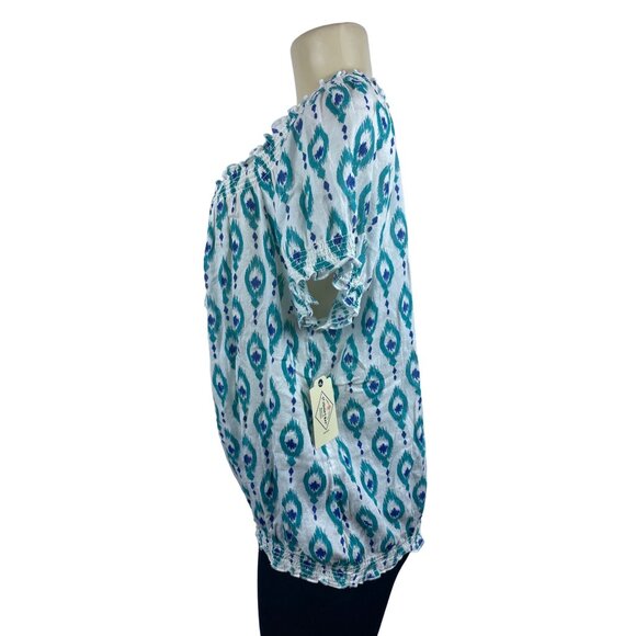 St John’s Bay Women's Teal Blpuse Sz PXL - NWT - Picture 3 of 10